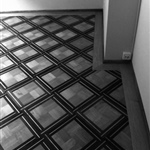 Winkelfriestafel mit Filetstab, einfaches Wandfries eiche